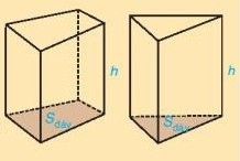 Thể tích hình lăng trụ đứng tam giác và tứ giác