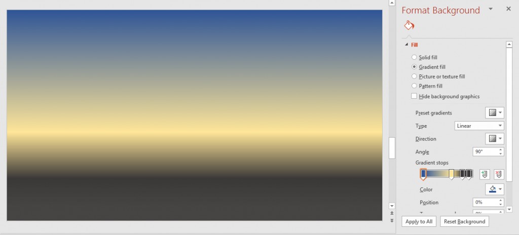 Gradient fill trên thân xe tải, tạo hiệu ứng chuyển màu mềm mại