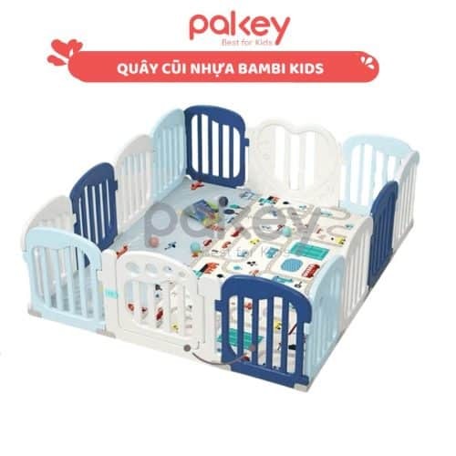 Quây nhựa gấp gọn hình lục giác với nhiều màu sắc và đồ chơi