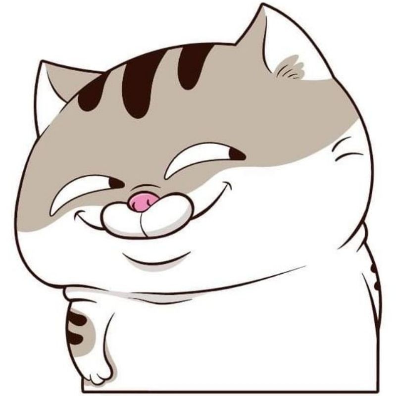 Hình ảnh mèo chibi với đầu to tròn và biểu cảm đáng yêu, tạo cảm giác tươi trẻ và năng động