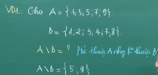 Hiệu của hai tập hợp
