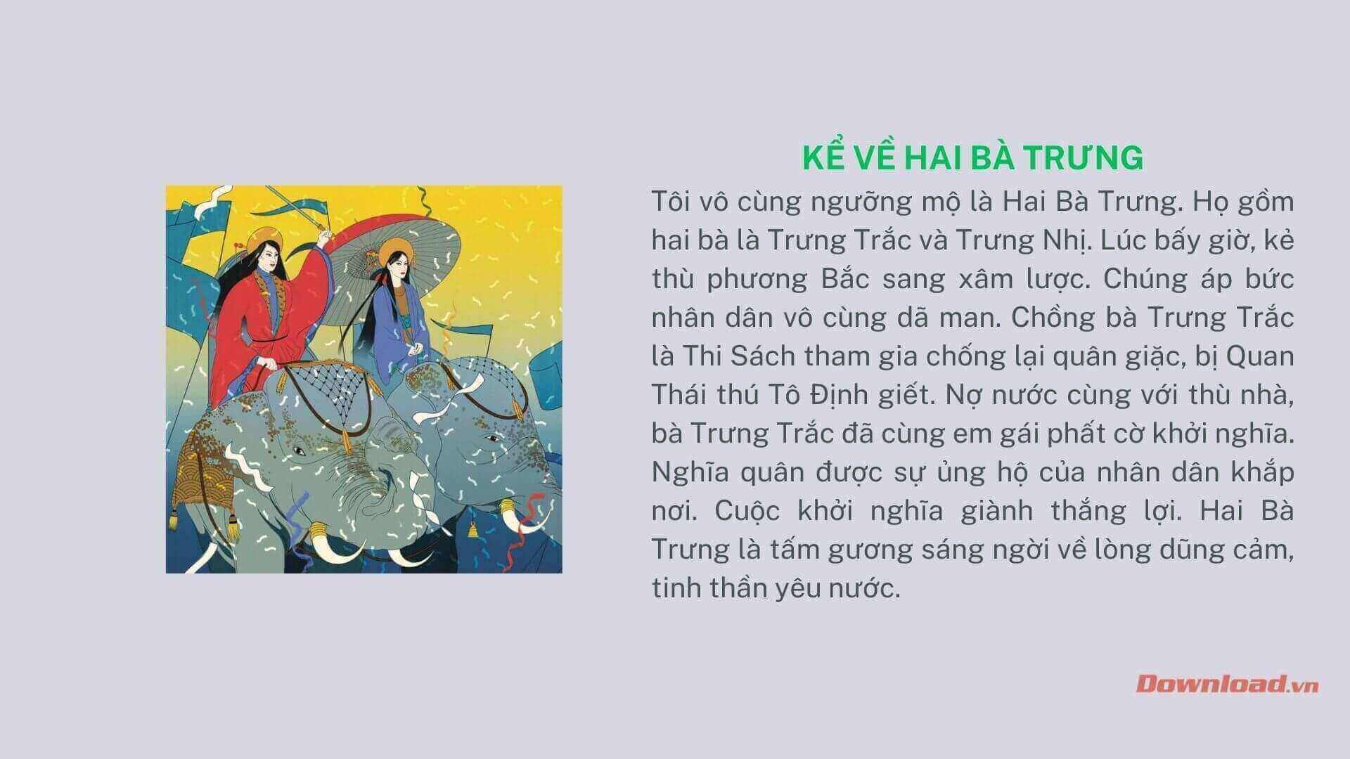 Hai Bà Trưng phất cờ khởi nghĩa