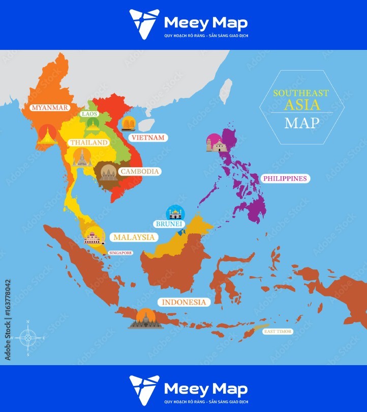 Bản đồ khu vực Đông Nam Á