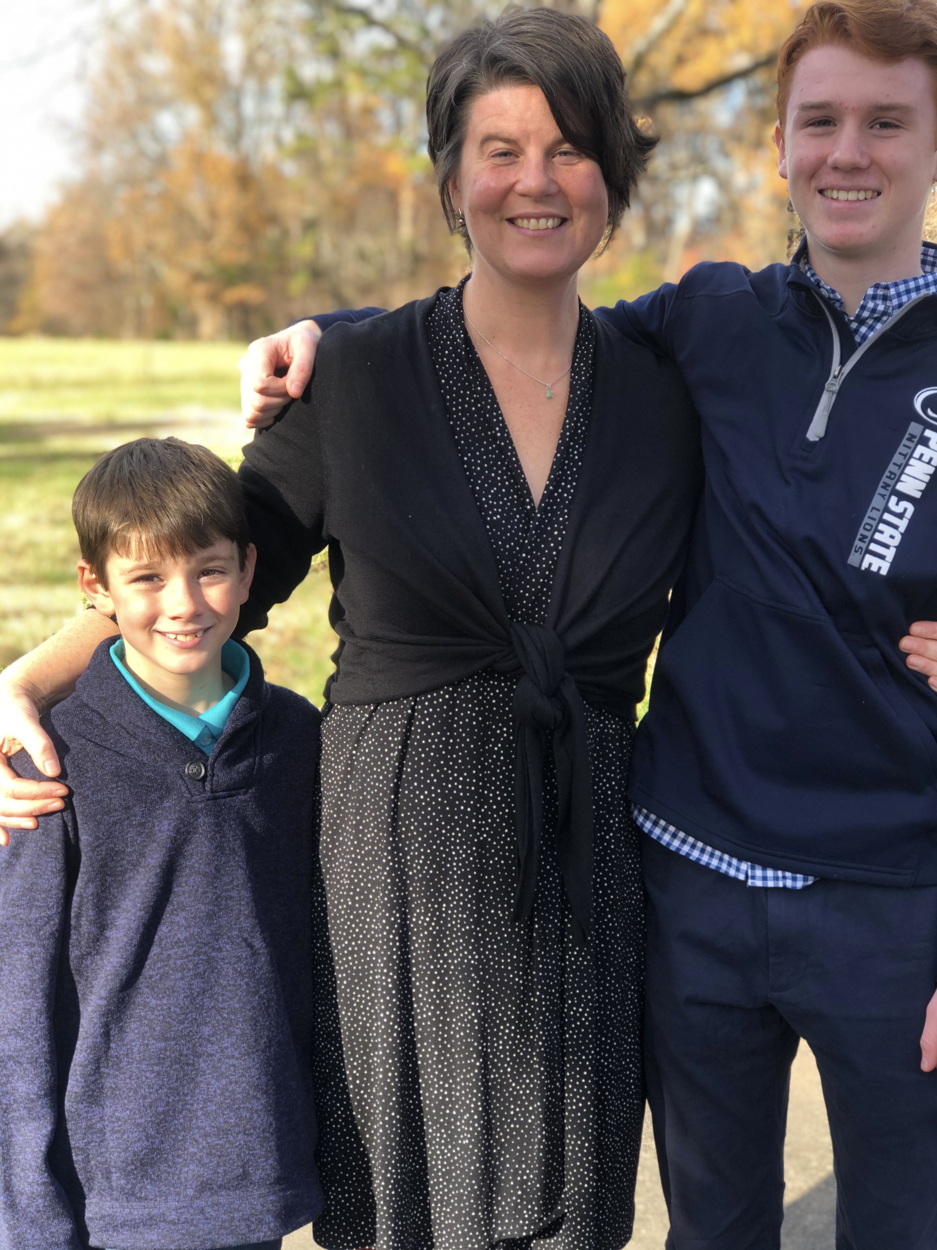Barbara and her two sons