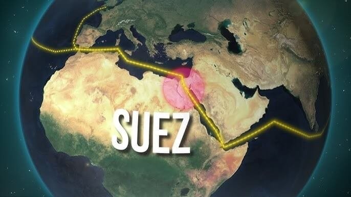 Eo Đất Suez kết nối Châu Phi với Châu Á