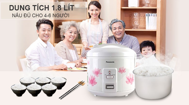 Hướng dẫn chọn dung tích nồi cơm điện phù hợp với số lượng thành viên trong gia đình