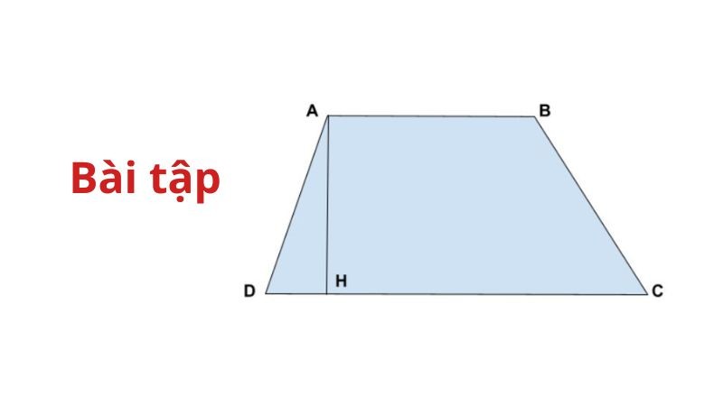 Bài tập vận dụng tính diện tích hình thang cơ bản