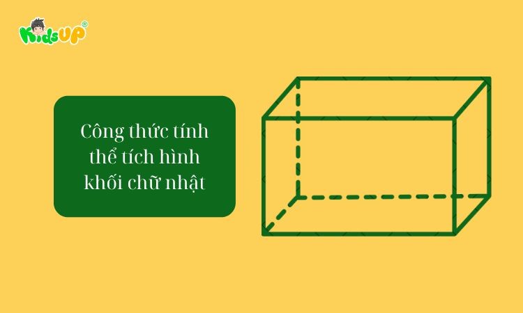 Công thức tính thể tích khối hộp chữ nhật cho bé
