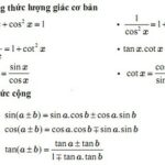 Công thức lượng giác cơ bản và công thức cộng