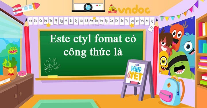 Etyl fomat là một este