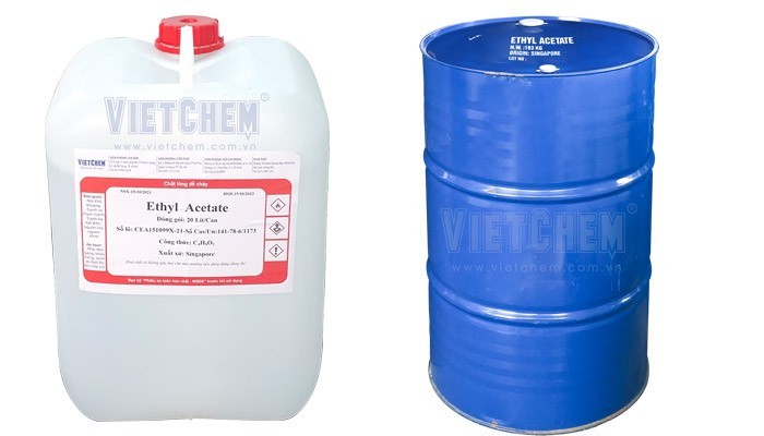 Bảo quản hóa chất Ethyl Acetate trong phuy chứa chuyên dụng
