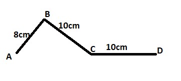 Ví dụ minh họa tính độ dài đường gấp khúc ABCD