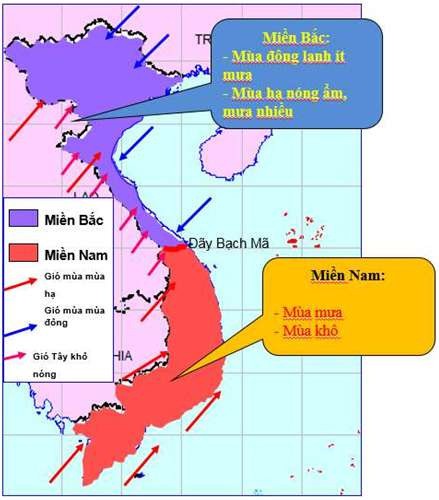 Gió mùa hạ hoạt động, mang lại lượng mưa lớn cho Việt Nam