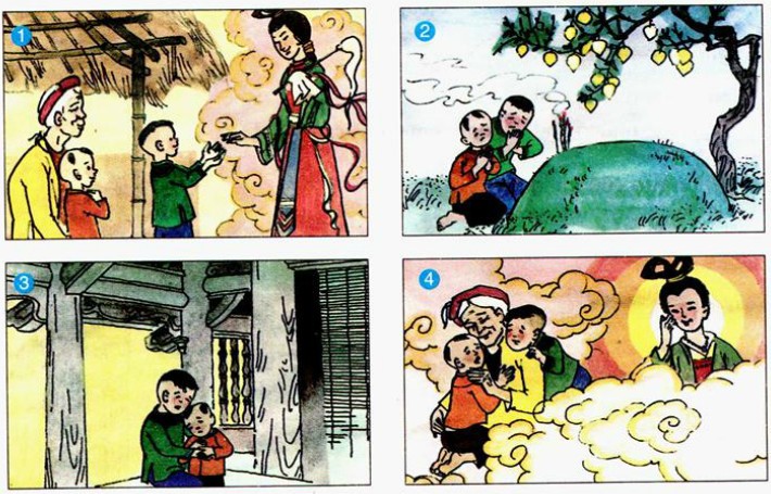 bà cháu kể chuyện