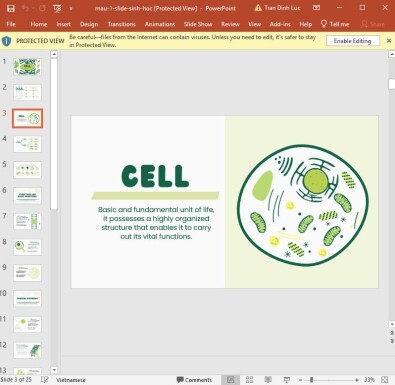 mẫu slide powerpoint sinh học đẹp