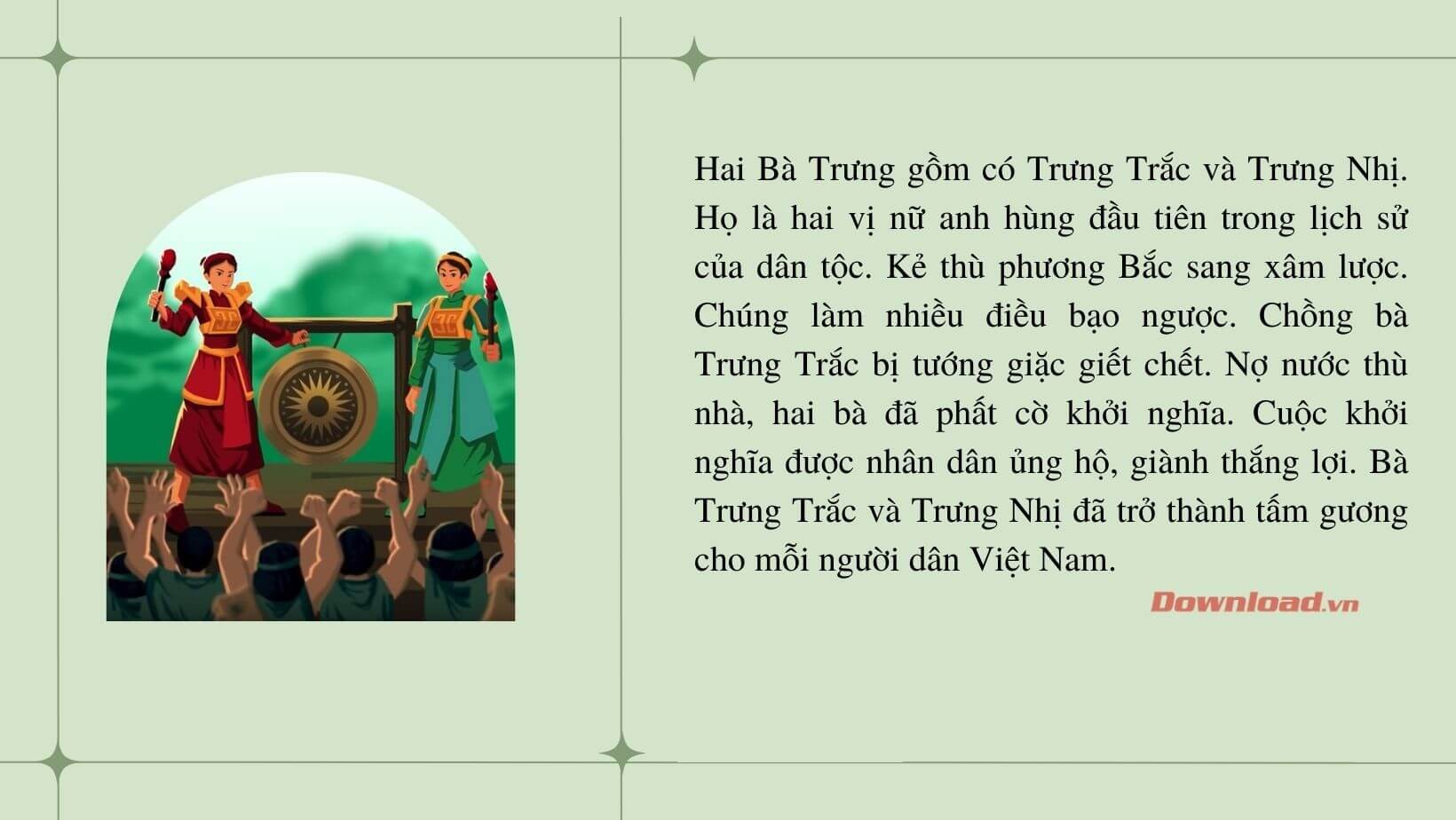 Kể về Hai Bà Trưng
