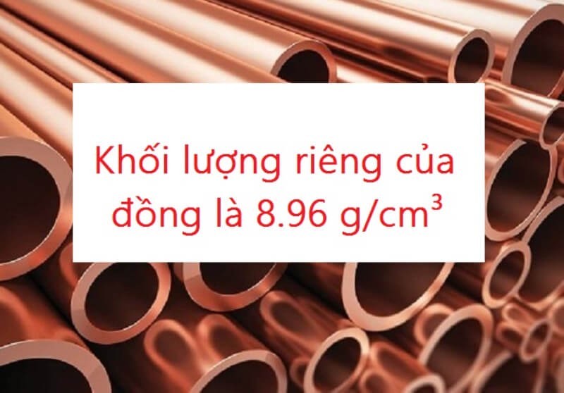 Khối lượng riêng của đồng đã được các nhà khoa học xác định từ lâu