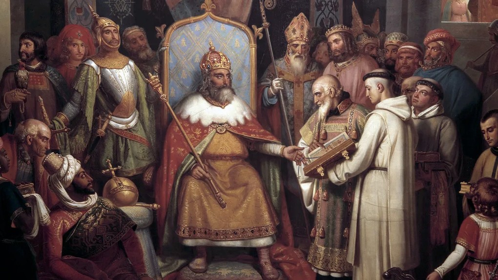 Hoàng đế La Mã Thần thánh Charlemagne ban hành sử dụng hệ thống A.D. / B.C. vào thế kỷ IX