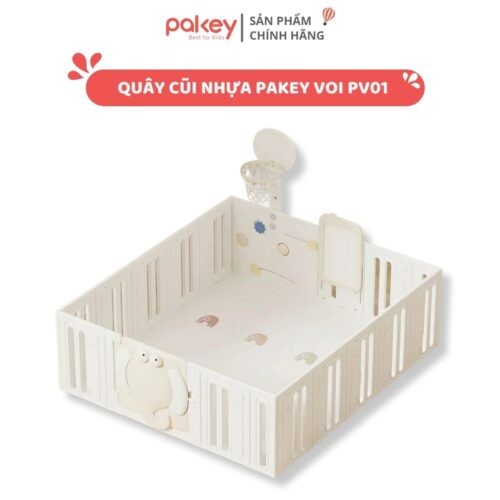 Quây nhựa gấp gọn hình tròn với nhiều màu sắc và đồ chơi