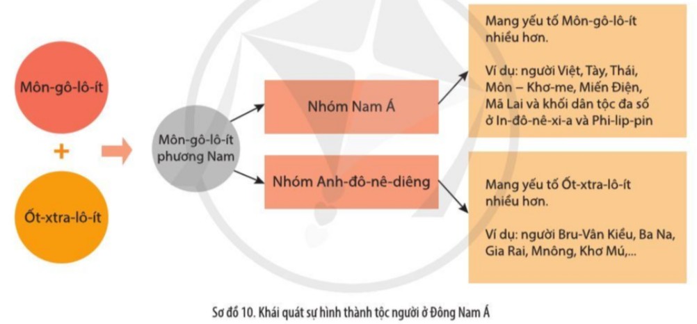 Sơ đồ phân bố các tộc người ở Đông Nam Á