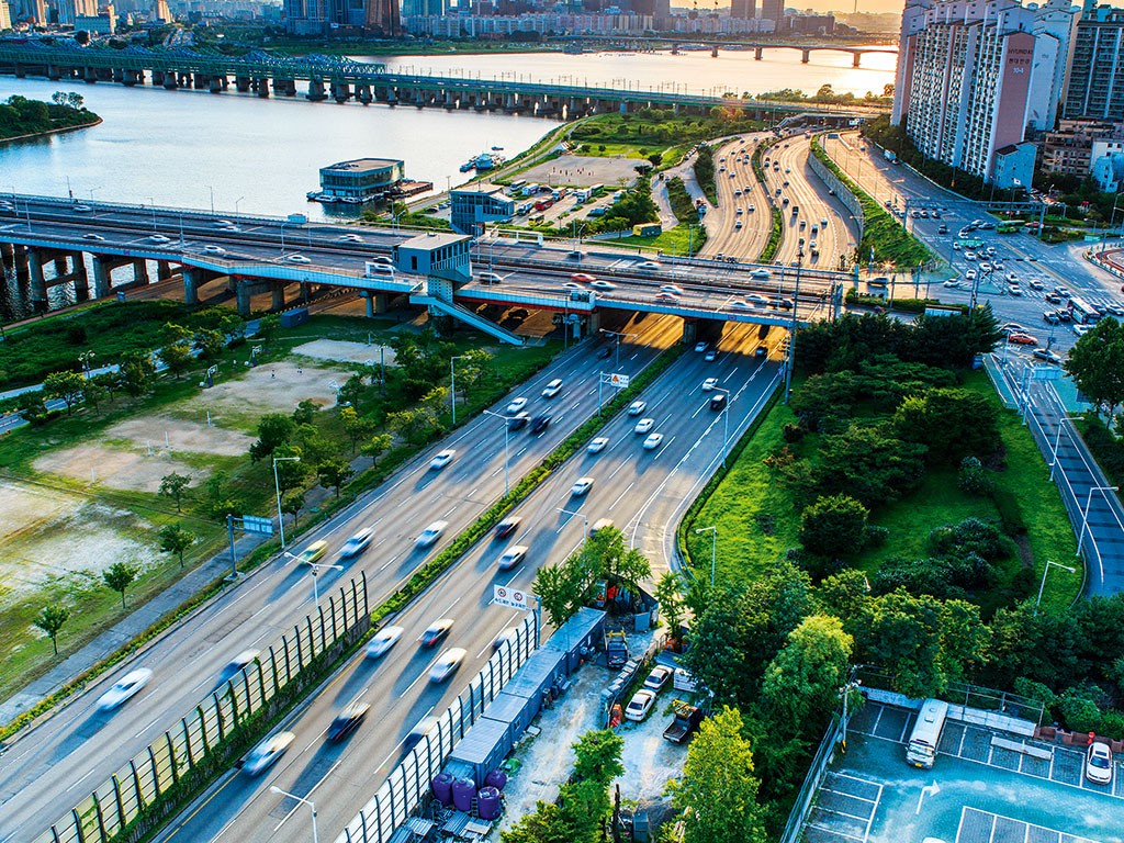 Toàn cảnh thành phố Songdo hiện đại và năng động
