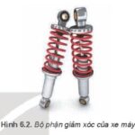 Ứng dụng của hiện tượng cộng hưởng trong bộ phận giảm xóc của xe máy, giúp hấp thụ và triệt tiêu các dao động không mong muốn.
