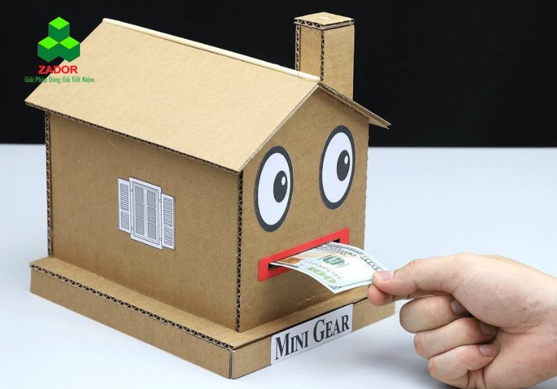 tái chế thùng carton cũ làm đồ chơi