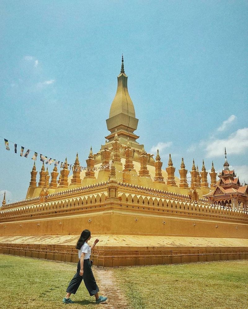 Tháp Thạt Luổng trong quá trình tái thiết