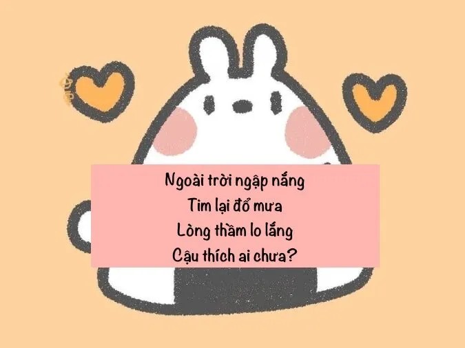 thơ chế 4 chữ thả thính crush