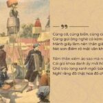 Học trò ngủ gật trong lớp học, một hình ảnh trào phúng được Nguyễn Khuyến khắc họa