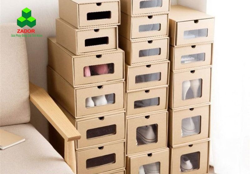 tái chế thùng carton làm tủ kéo