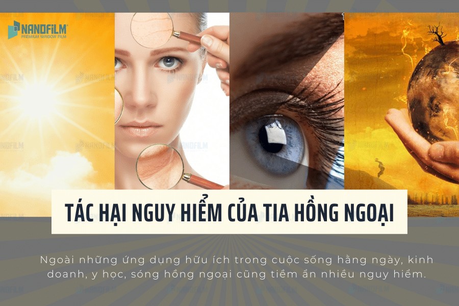 Hình ảnh tia hồng ngoại tác động đến da
