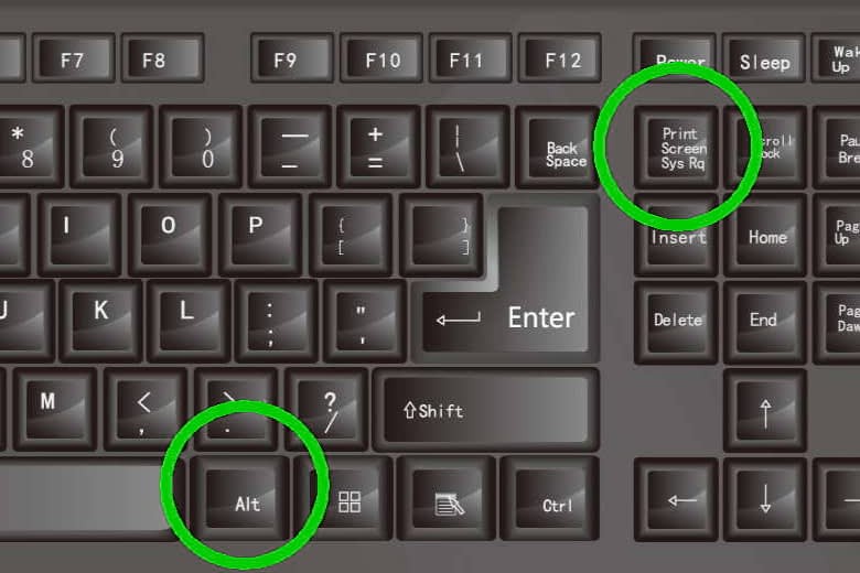 Tổ hợp phím Alt + Print Screen