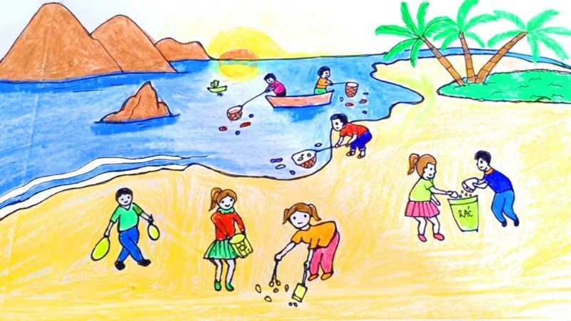 Biển xanh, cát trắng, sinh vật biển đa dạng