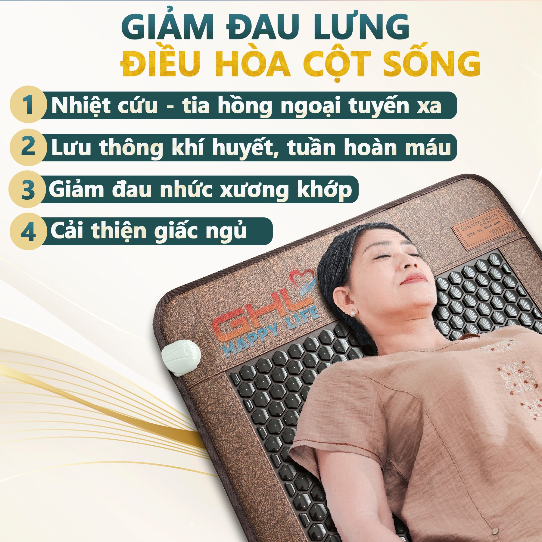 Hỗ trợ và trị liệu sức khỏe với nệm đá nóng Argeta