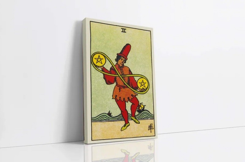 Lá 2 Xu (Two of Pentacles) trong Tarot