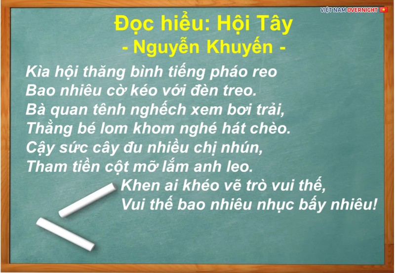 Bà quan tênh nghếch và thằng bé lom khom trong Hội Tây