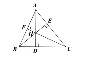 Hình ảnh minh họa trực tâm tam giác