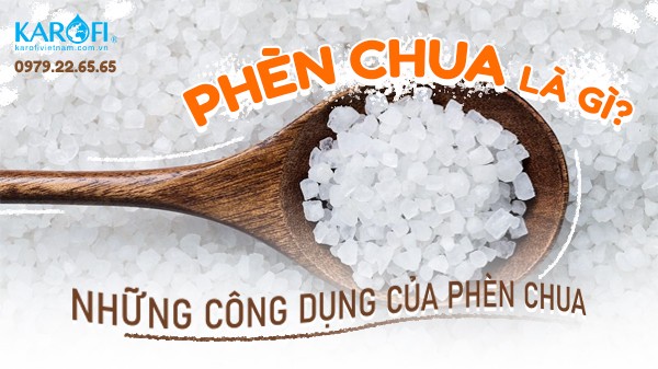 Tinh thể phèn chua với hình dáng đặc trưng
