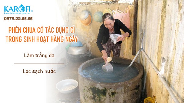 Ứng dụng của phèn chua trong sinh hoạt hàng ngày
