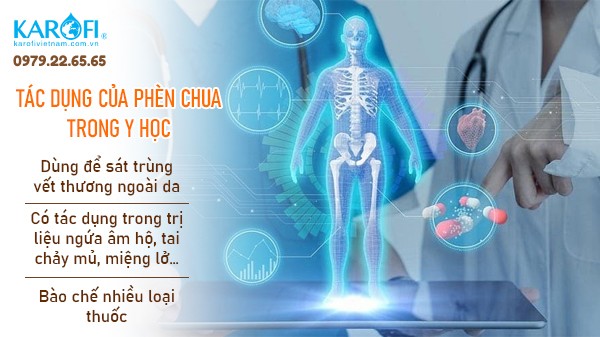Ứng dụng của phèn chua trong y học