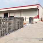 Cổng xếp inox tại khu công nghiệp