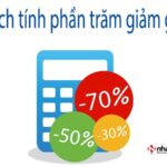 Ảnh minh họa cách tính phần trăm giảm giá.