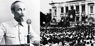 Chủ tịch Hồ Chí Minh đọc Tuyên ngôn Độc lập, khai sinh nước Việt Nam Dân chủ Cộng hòa sau thành công của Cách mạng Tháng Tám 1945