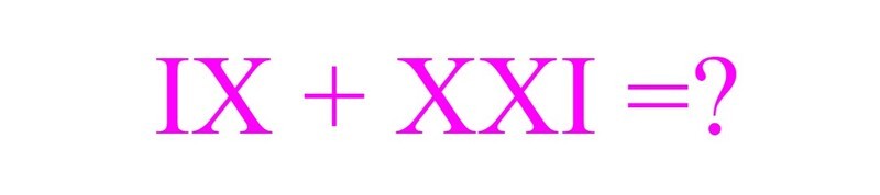 Dạng toán cộng trừ số la mã - IX