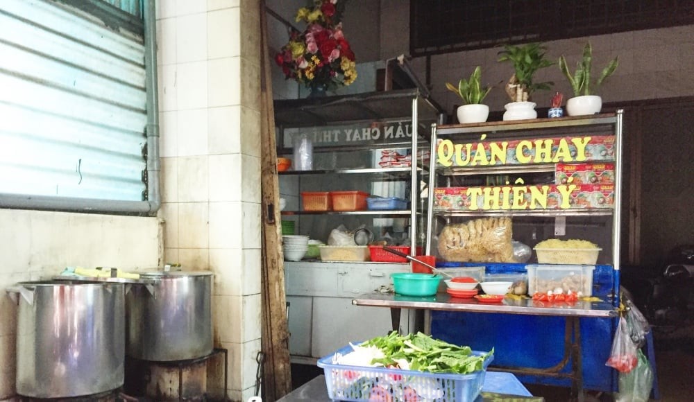 Quán chay Thiên Ý vẫn giữ nguyên nét xưa