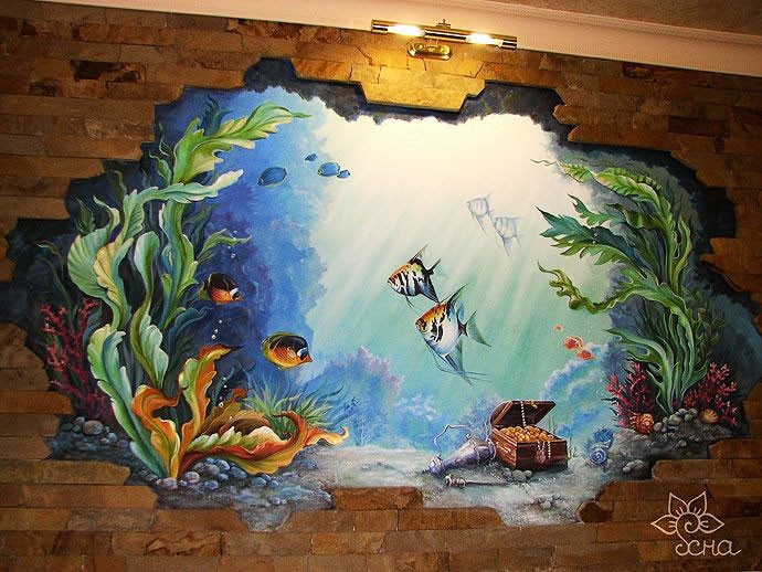 Mẫu vẽ tranh tường cho bé