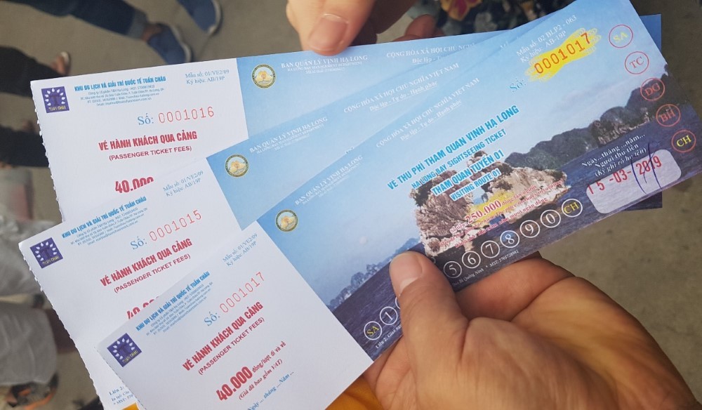 Thiết kế vé tham quan Vịnh Hạ Long mới nhất