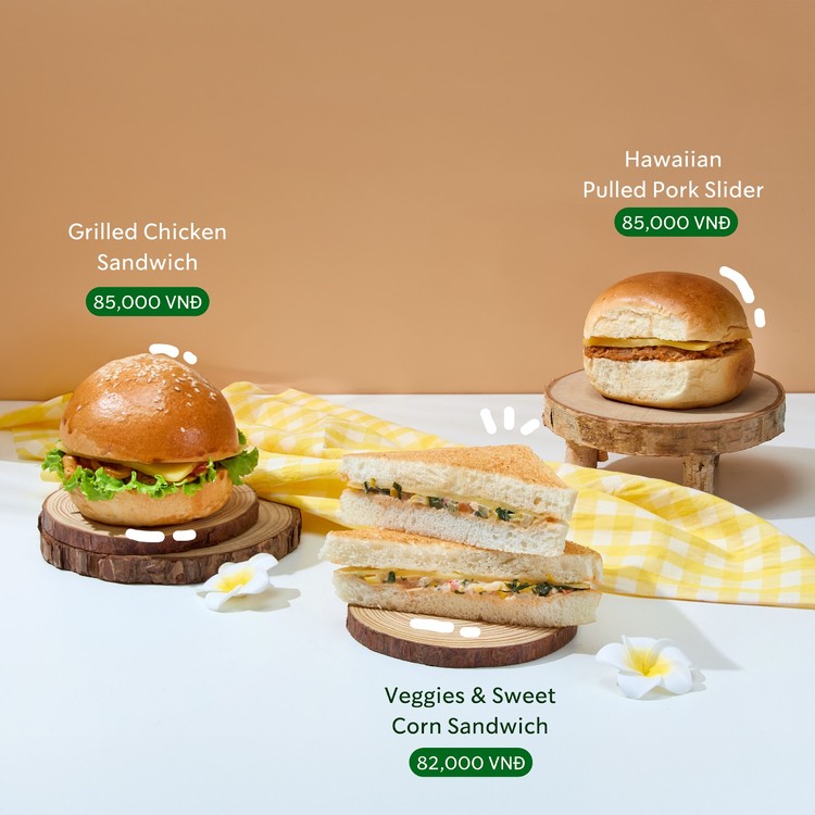 menu starbucks vietnam: BÃ¡nh sandwiches
