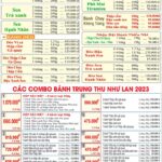 Bảng giá bánh trung thu Như Lan